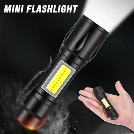 Torch Mini Flashlight Rechargeable 500mah Abs Plastic Body